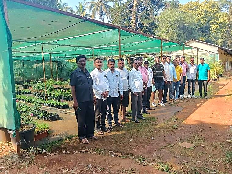 Tree plantation drive with local students
